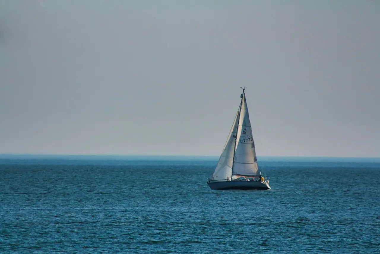 Boat on the horizon